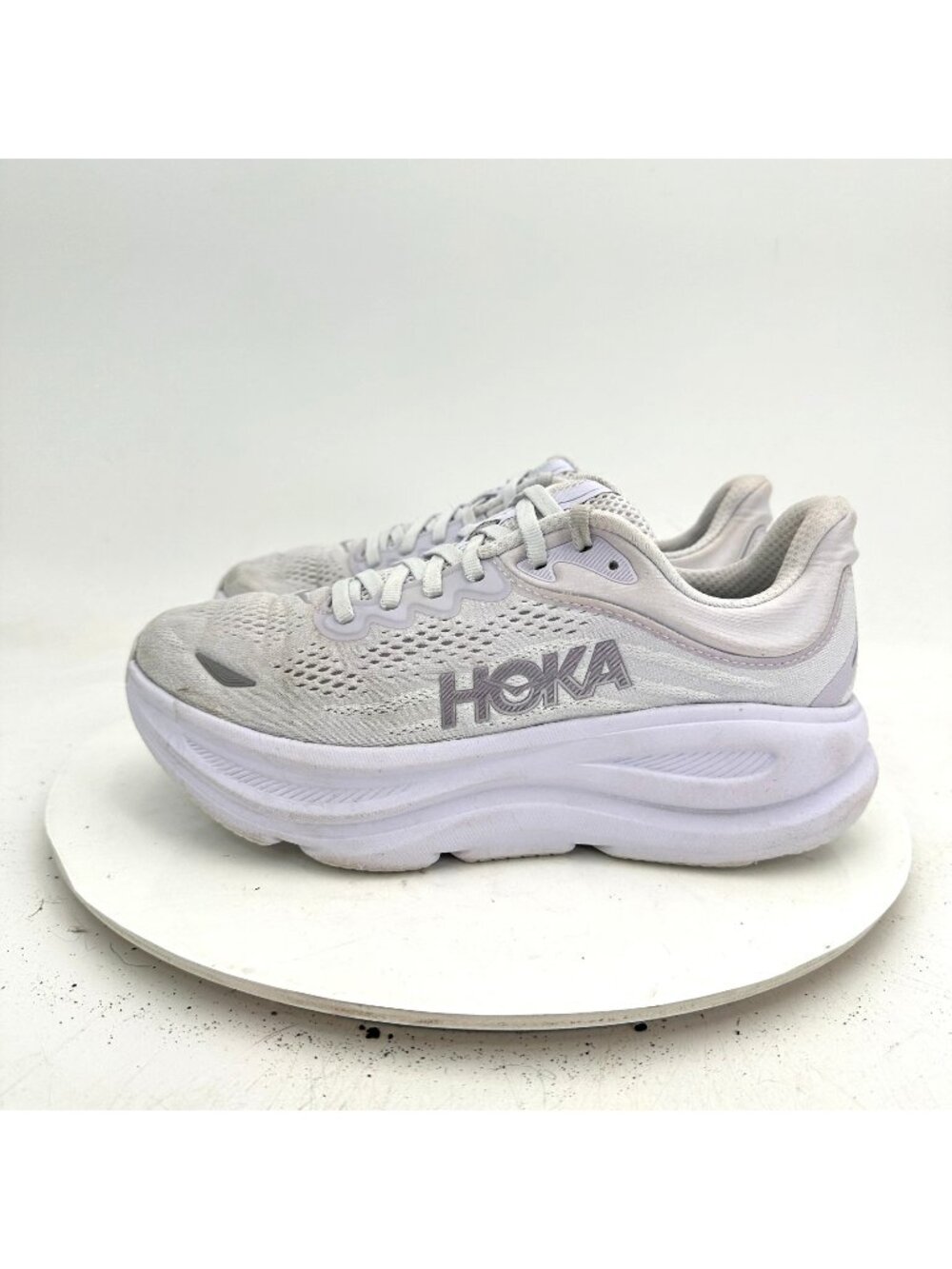 Hoka One One Bondi 9 Men Size 7B 1162012-SDSTS Stardust Silver Running Shoes